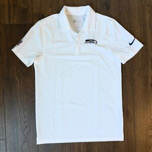 Seattle Seahawks Nike Dri-Fit Men’s White Polo